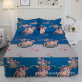 Printed cheap Homeuse bed skirt sets